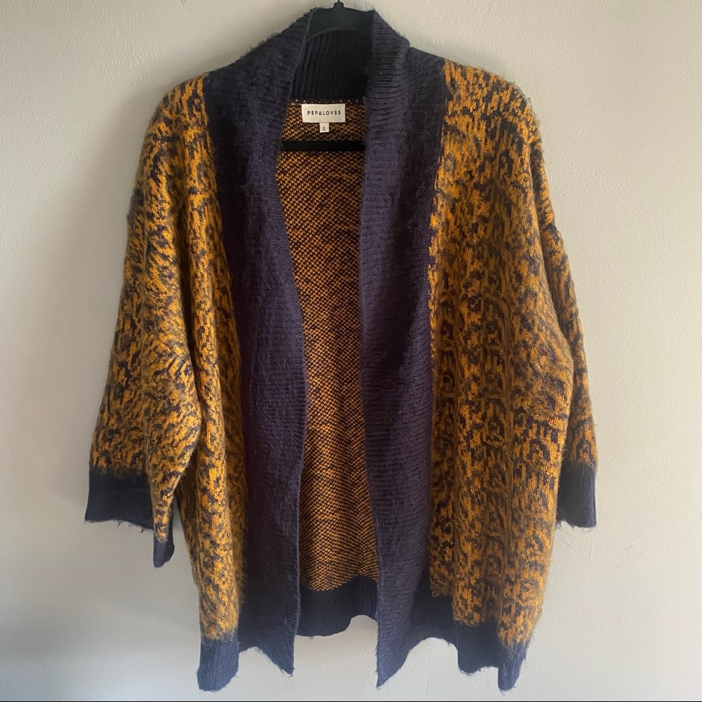PEPA LOVES OVERSIZED OPEN CARDIGAN
